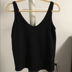 J.Crew Black Silk Tank, Size 0